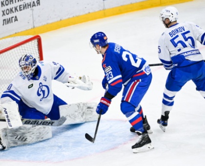 Обложка к новости "Хоккеисты СКА на своём льду обыграли московское «Динамо»!"